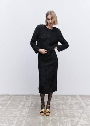 Костюм zara, жакет спідниця вовна зара