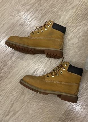 Чоботи timberland черевики осінь оригінал шкіра нубук коричневі