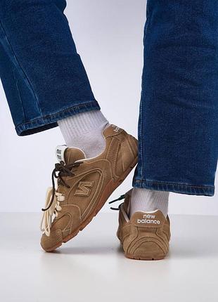Женские кроссовки new balance x miu miu 530 sl bleached leather