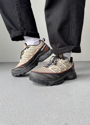 Кроссовки salomon xt-6 expanse 1948x beige/brown/black