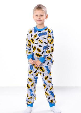 Пижама для мальчиков принт бэтмен, машинки