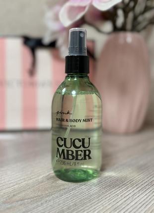 Спрей для волос и тела honey hair & body mist cucumber.