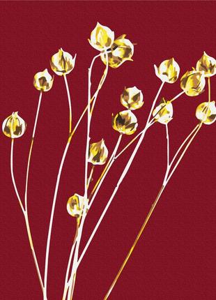 Картина по номерам 40х50 на деревянном подрамнике "золотой лен © halyna vitiuk" bs53991