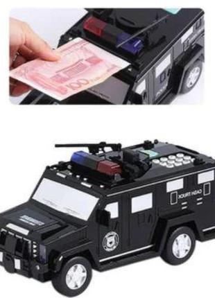 Mb дитяча скарбничка сейф машинка hummer cach truck, електронна скарбничка з кодовим...