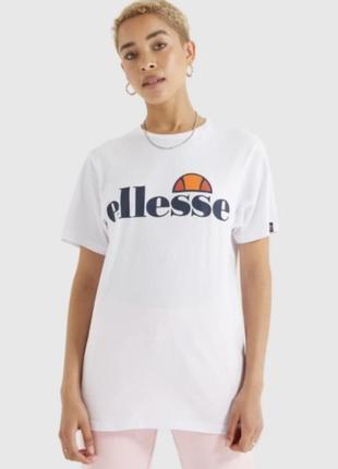 Белоснежная хлопковая футболка ellesse р.s/m в идеале!