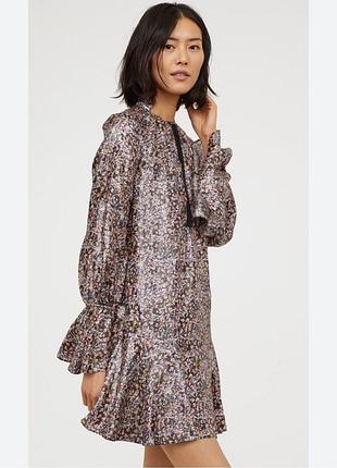 Шовкова сукня h&m з блиском