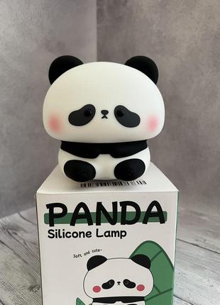 Силіконовий дитячий нічник панда, світильник панда