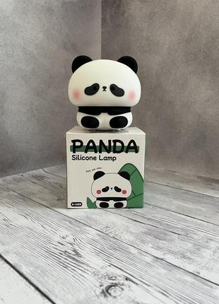Силіконовий дитячий нічник панда, світильник панда