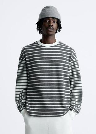 Свитшот утепленный свитер s m zara