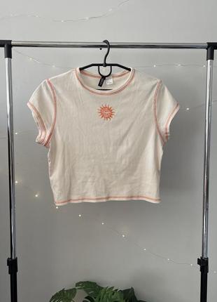 Футболка с принтом h&m