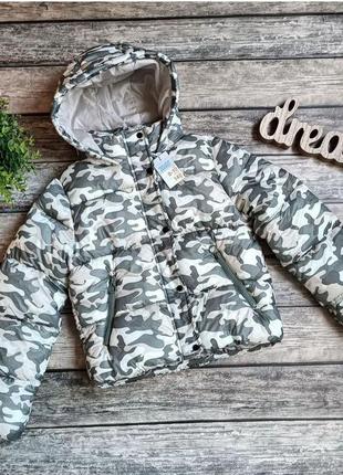 Новая осенняя демисезонная куртка пуфер для девочки 9-10р 140см