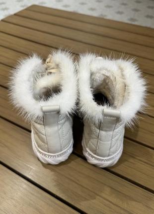 Чоботи baldinini оригінал кожані на хутрі б/у