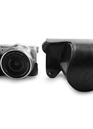 Футляр захисний - чохол для фотоапаратів sony nex-3n, nex-5, nex-5c, nex-5r, a5000, a5100 - чорний