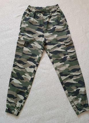 Женские брюки/джинсы/джоггеры с накладными карманами h&m