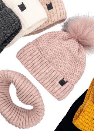 Шапка и хомут для девочки мальчика