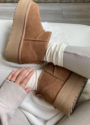 ascot moccasins with fur lining with ugg shoes che4 фото