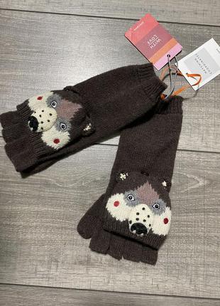 John lewis шерстяные варежки на девочку подростка