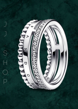 Серебряная кольца с логотипом pandora 192312c01