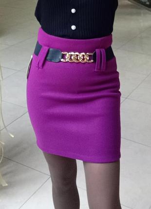 Классная тёплая юбочка 6 цветов