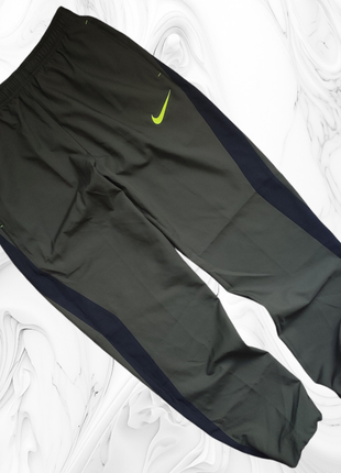 Нейлонові штані nike swoosh dri-fit khaki olive (розмір м)