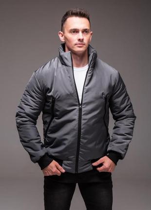 Утепленная мужская куртка бомбер