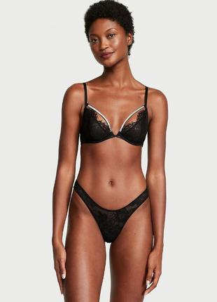Спокусливий мереживний  комплект з камінчиками  victorias secret вікторія сікрет