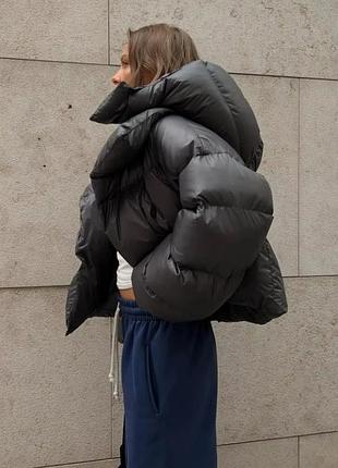 Куртка puffer черная l р