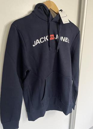 Толстовка чоловіча з капюшоном jack&jones