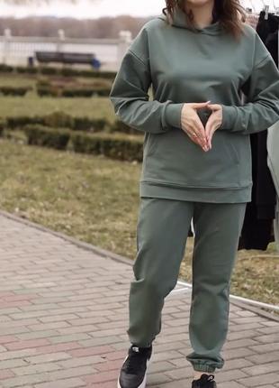 Костюм на двухнитке худи и штаны