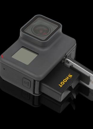 Комплект от shoot - 2 шт аккумулятора ahdbt-501 (aabat-001) + зарядное gopro hero 5, 6, 7 (код xtgp374)3 фото