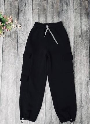 Теплые джоггеры для девочки
