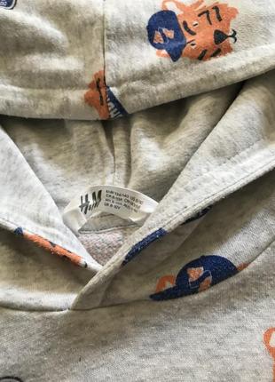 Кофта худи свитшот капюшоном h&amp;m реглан толстовка