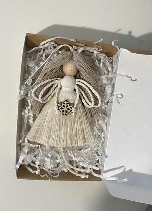 Макраме новогодние подарки / рождественские сувениры / ангелы / снежинки