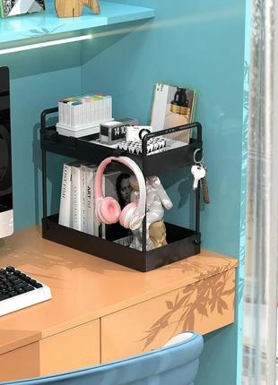 Многофункциональная стойка, кухонный органайзер, полка для ванной, контейнер для хранения2 фото