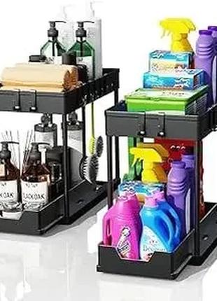 Многофункциональная стойка, кухонный органайзер, полка для ванной, контейнер для хранения8 фото