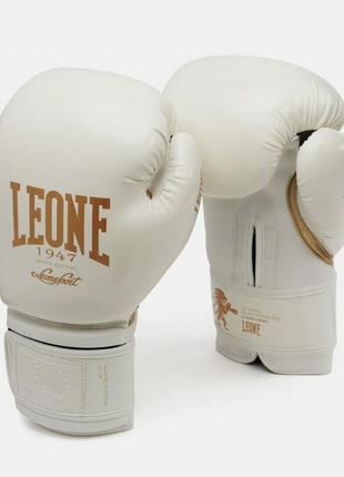 Боксерські рукавички leone mono white 10 ун.