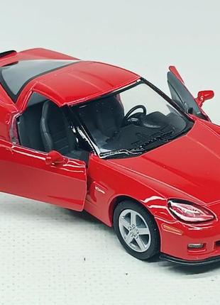 Машинка kinsmart "chevrolet corvette z06" красная, (12 см) kt5320w-2