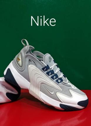 Кожаные женские кроссовки nike zoom 2k оригинал4 фото