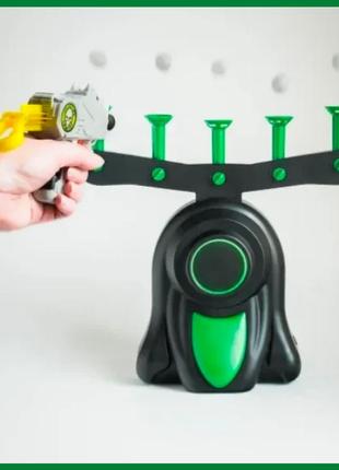 Mb детский воздушный тир hover shot, детский игрушечный пистолет с дротиками и мишенями