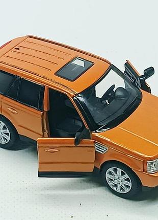 Машинка kinsmart «range rover sport» (12 см), помаранчева kt5312w-4