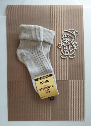 Женские шерстяные зимние высокие носки с отворотом в рубчик кардешлер. туречевая 35-40р.