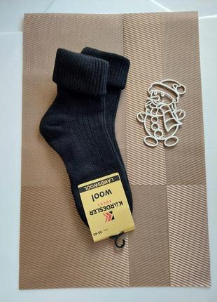 Женские шерстяные зимние высокие носки с отворотом в рубчик кардешлер. туречевая 35-40р.