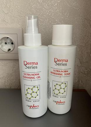 Гель і тонік для нормалізації шкіри ultra norm derma series