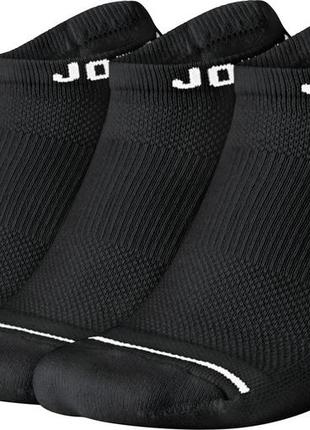 Баскетбольні шкарпетки (3 пари) jordan jumpman dri-fit no-show 3ppk [sx5546-010(dx9656-010)]