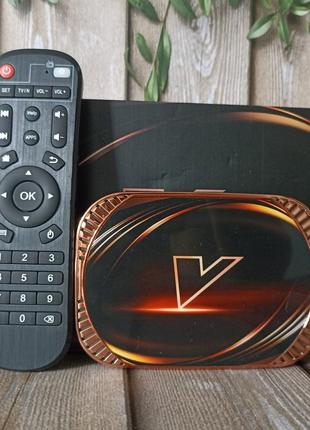 Смарт тв андроид приставка для телевізора vontar x4 4/32 smart tv amlogic s905x4  android 11 wi-fi 2.4/5 ггц