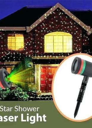 Лазерне встановлення-проєктор star shower laser light, новорічний проєктор