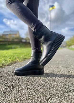 Полуботинки утепленные кожаные оригинал marc o appolo р.37-41