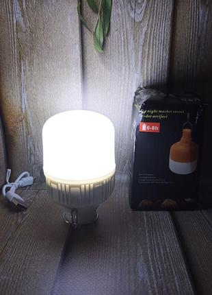 Мини лампочка 40w со встроенным аккумулятором светодиодная подвесная led лампочка аккумуляторная