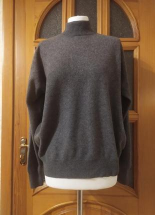 Плотный кашемировый свитер с высокой горловиной pure cashmere