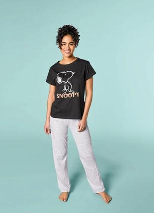 Жіноча піжама (домашній костюм), розмір l/xl, колір сірий